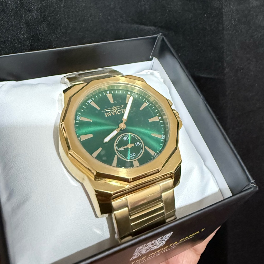 Invicta Speedway Gold Watch Swiss